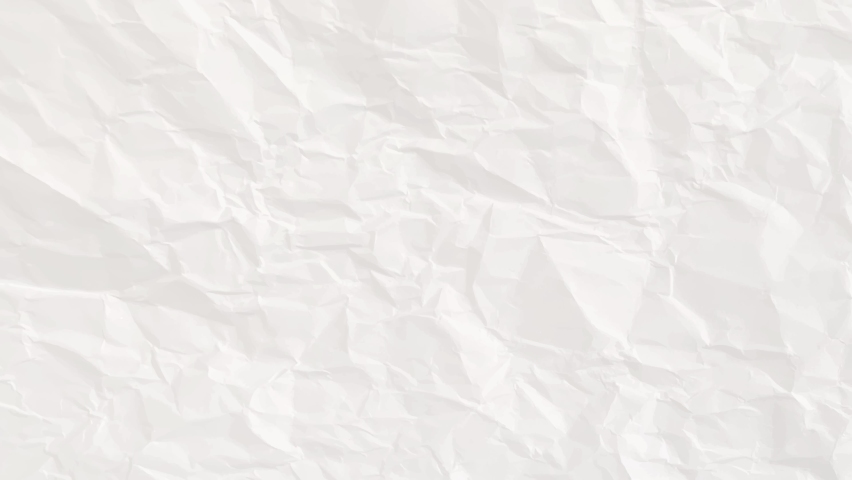 Stop motion animated paper texture background. Crumpled White Paper Looping Animation in 4k. Quick changing. | Shutterstock HD Video #1070762767
