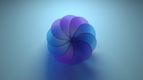 3d abstract figure made of glass. Center frame composition. Refraction glass material. Twisted shape. - Powered by Shutterstock - Get 15% off with code: PIKWIZARD15