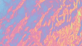 Slow motion water or flame effect background. Colorful water ripples. Multicolored motion backgrounds. Surreal lava colors. Thermal camera effect. Abstract video can use in vertical position.