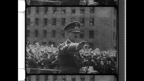 1940 Berlin Germany Nazi Leader Adolf Stock Footage Video (100% Royalty ...