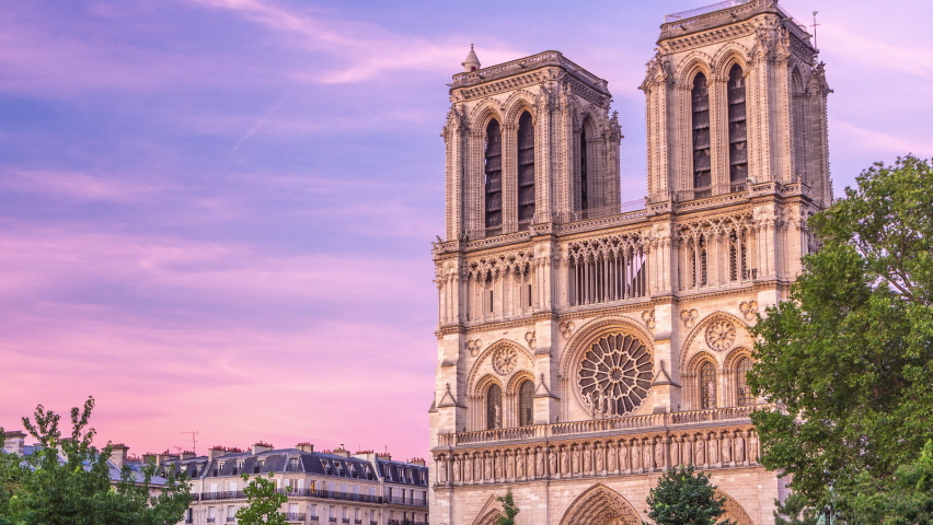  Notre Dame Cathedral in Paris France image - Free stock photo - Public Illustration 