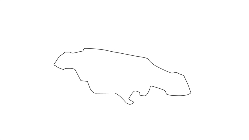 Motions point of Kingston Capital with Jamaica flag and Jamaica map.