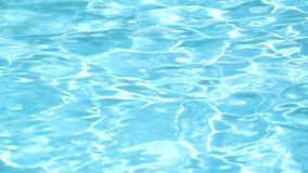 Wave of water in swimming pool background in summer day, for pattern and backdrop concept