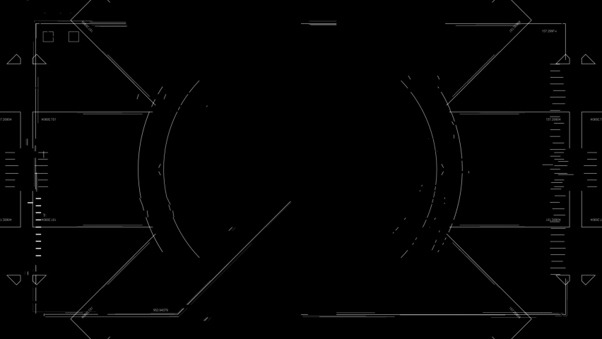 Hi-Tech Sight Element. 4K motion graphics futuristic element. Perfect for projects,games, presentations, trailers, sci-fi movies, internet videos, promos.