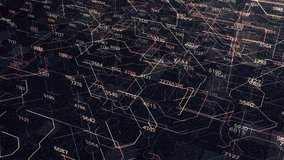 Data processing in circuit board abstract server. Animation. Technological background with big data showed by moving lines, seamless loop. - Powered by Shutterstock - Get 15% off with code: PIKWIZARD15