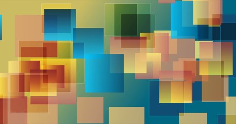 Colorful glossy squares abstract technology motion background. Seamless looping. Video animation 4K 4096x2160