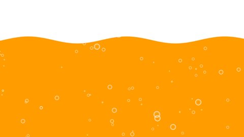 4k liquid video animation. Beer liquid with bubbles rising. Beer foam with liquid and bubbles. Beer glass background. Beer animation with bubbles