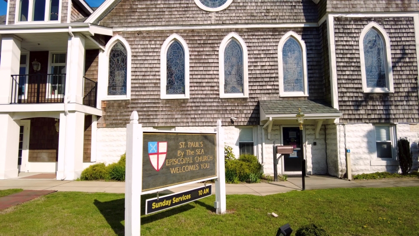 Closeup footage of the historic St. Paul