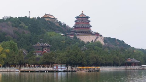Tower of Buddhist Incense at Summer Palace, Beijing, China