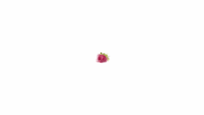 Burst of Strawberry Raspberry Blueberry in White Background with Alpha Channel Royalty-Free Stock Footage #1071133177