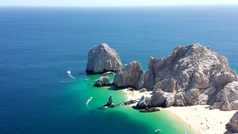 DRONE SHOT OVER LOS CABOS AT CABO SAN LUCAS