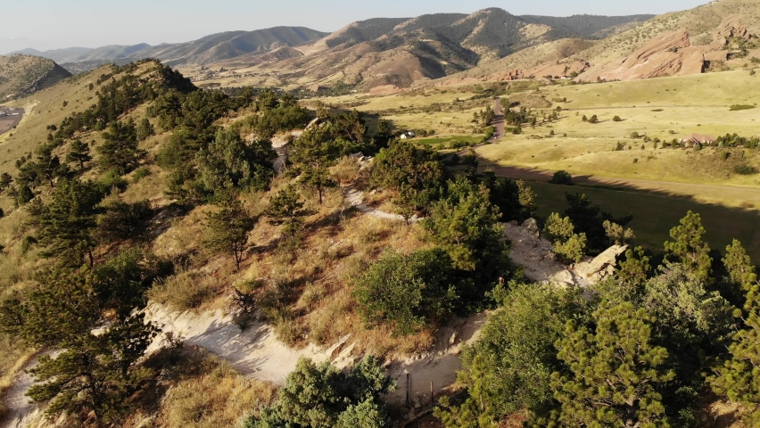 Pullback drone shot over The Hog