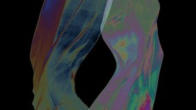 Slow motion abstract background. Colorful waves. Multicolored motion backgrounds. Surreal colors. Thermal camera effect. Abstract video can use in vertical position.