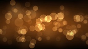 Abstract 4K Loop Bokeh festive yellow orange lights with bokeh Animation. for Holidays, new year and Christmas. Holiday twinkling shapes Background. Confetti christmas Xmas, New Year, fashion, music - Powered by Shutterstock - Get 15% off with code: PIKWIZARD15
