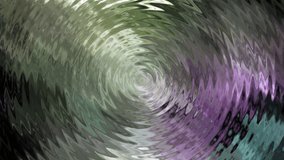 Abstract center ripple circle waves ring with green purple environment reflection light on fluid surface for background. 4K 3D Seamless loop circle animation. Liquid surface waves come from center. - Powered by Shutterstock - Get 15% off with code: PIKWIZARD15