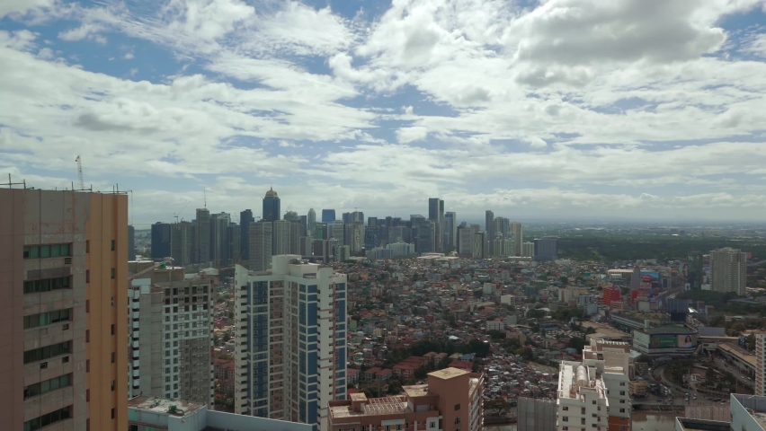 Manila city skyline panorama Philippines