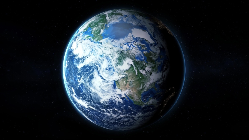 Earth Zoom on Calgary City - Canada