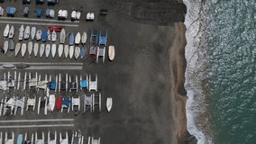 Scenic Video of a beach from a drone