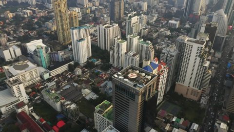 Bangkok Cityscape Aerial View. High quality