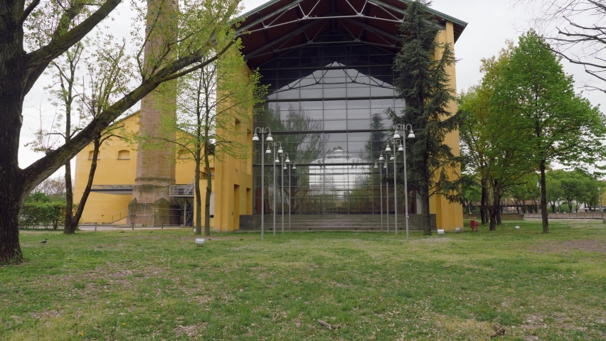 Auditorium Paganini, Congress Center Building in Parma in the ex-Eridania Urban Public Park, Parma