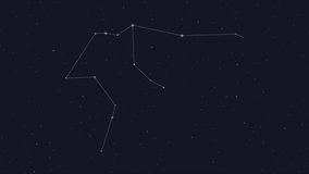 aquarius zodiac, constellation with line in galaxy, group of star, horoscope sign, animation - Powered by Shutterstock - Get 15% off with code: PIKWIZARD15