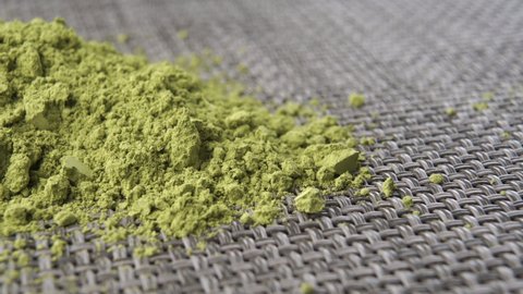 Green Powdered Chinese Traditional Matcha Tea Stock Footage Video (100% ...