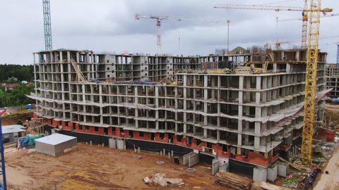 Construction of Vidny Gorod Residential Complex in Vidnoe
