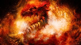 Cosmic dragon in space, cosmic abstract background - Powered by Shutterstock - Get 15% off with code: PIKWIZARD15