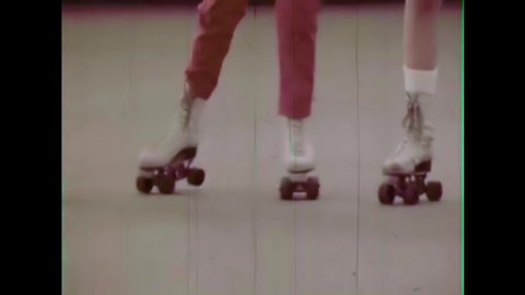 CIRCA 1960s - A teacher convinces her student that she can roller skate even though she is menstruating in the 1960s.