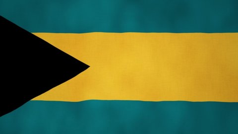 Bahamas Flag Waving - 3D Animation