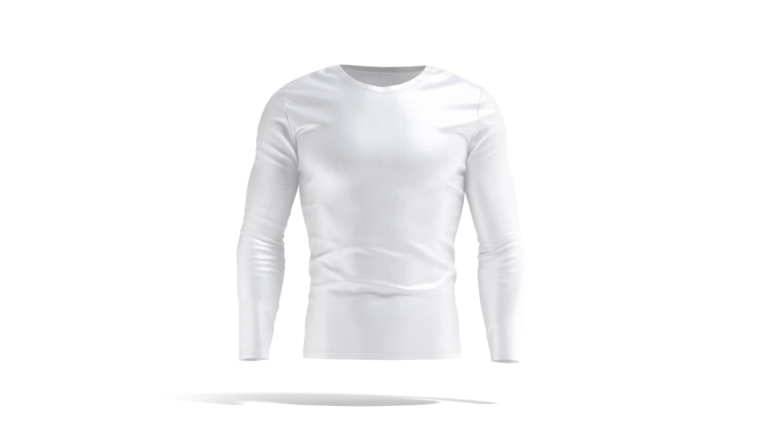 Download Blank White Longsleeve T Shirt Mockup Stock Footage Video 100 Royalty Free 1071423784 Shutterstock