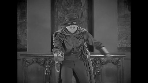 CIRCA 1920 - In this silent film, Zorro successfully rallies other powerful landowners to join him in the fight for California.