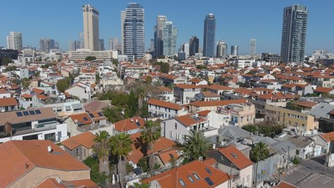 Neve zedek Tel Aviv aerial view 6K