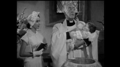CIRCA 1951 - In this comedy movie, a baby is christened with the name of his grandfather (Spencer Tracy).