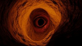 Organic tube 3D loop animation. Waves in cave. Speedy moving. Looped video you can extend the video as much as you want. Perfect 3d animation for some intro, outro or background FullHD