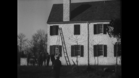 CIRCA 1932 - The last home movies taken of the Lindbergh baby before his kidnapping are shared, and the ladder used and footprints left behind.