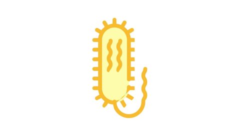 vibrio cholerae color icon animation