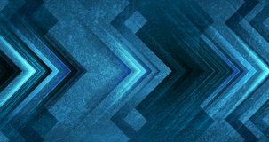 Abstract blue glossy geometric arrows with grunge texture. Technology motion background. Seamless looping. Video animation 4K 4096x2160 - Powered by Shutterstock - Get 15% off with code: PIKWIZARD15