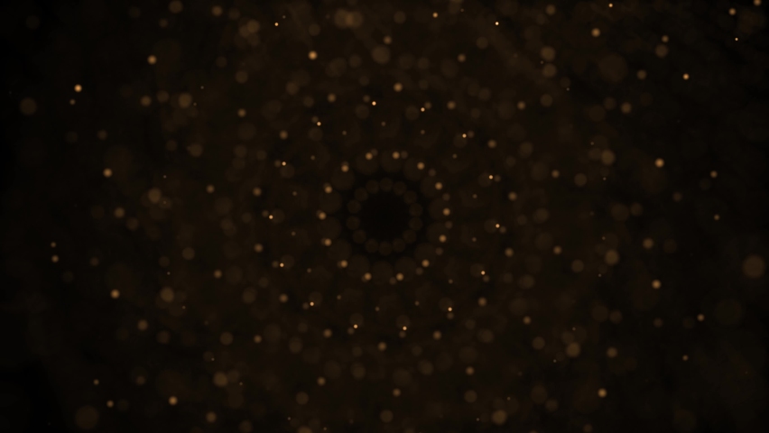 golden waves motion abstract of particles gold dust with stars on black background. wave background gold movement, seamless loop in 4k resolution.	 Royalty-Free Stock Footage #1071519442