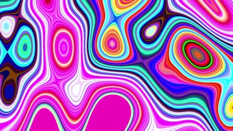 Psychedelic animated colorful background. Trippy abstract background. 4k loopable animation. abstract psychedelic animation