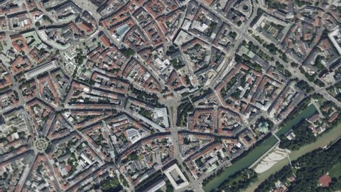 Earth Zoom on Munich City - Germany