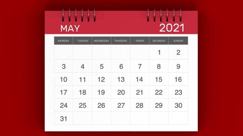 Calendar 2021 Stock Video Footage 4k And Hd Video Clips Shutterstock