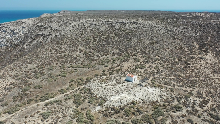 Agios Nikolaos Church in Koufonisi or Lefki uninhabited island 5 miles south of Crete