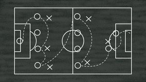 Soccer of Football Field Animation with 442 Tactic and Line Instruction with Opponents Formation - Powered by Shutterstock - Get 15% off with code: PIKWIZARD15