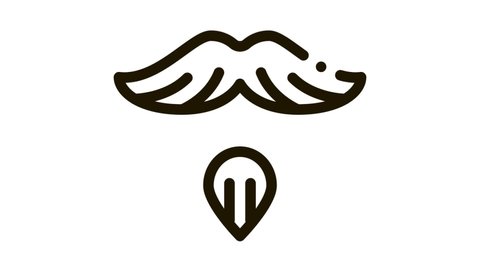 Goatee Beard Mustache Icon Animation