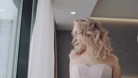 portrait video of the bride