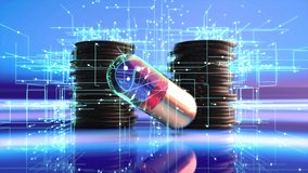 3D abstract background of a futuristic pill - Powered by Shutterstock - Get 15% off with code: PIKWIZARD15