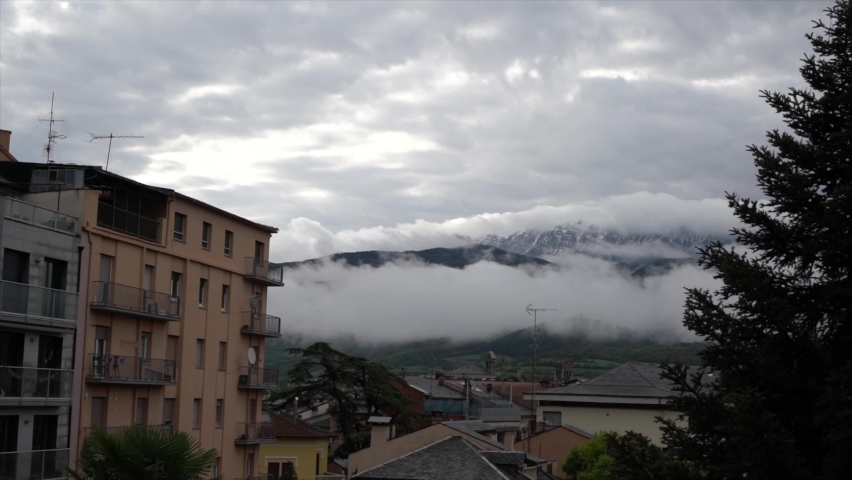 Views of Rocky mountains in the Pyrenees