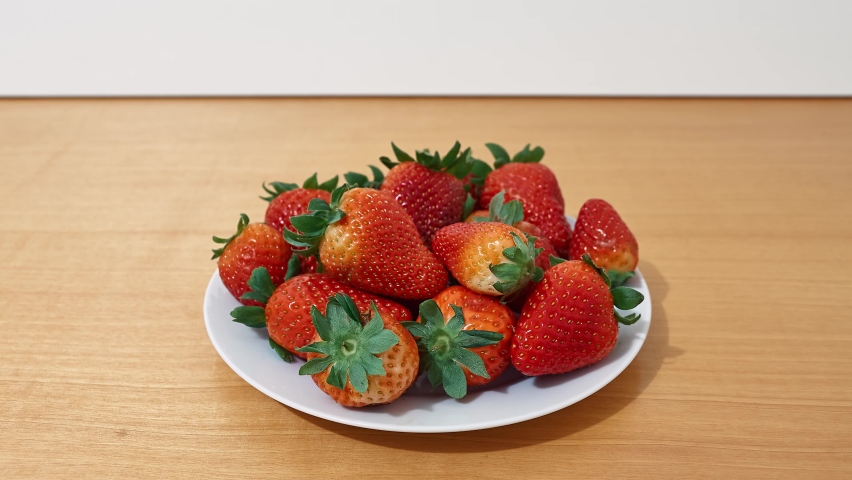 Strawberries rotting, getting spoiled, mold growing timelapse Royalty-Free Stock Footage #1071794686