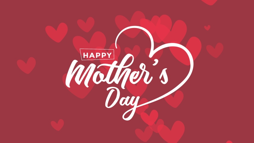 
Happy Mothers Day greeting card with animated hearts appearing randomly and animated lettering for the greetings Royalty-Free Stock Footage #1071795544